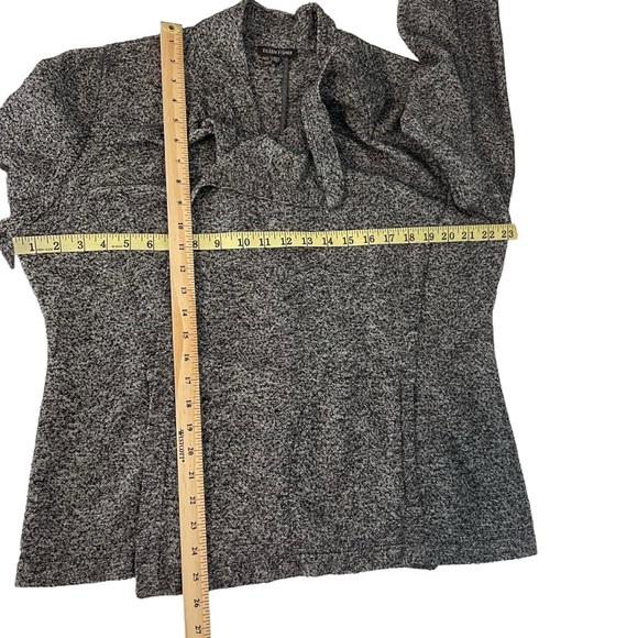 Eileen Fisher Gray Cardigan Open Waterfall Size XL - Picture 5 of 8